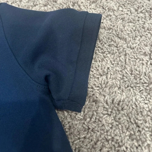 Cat and Jack Dark Navy Blue Collared Short Sleeve Tee Shirt Boys Size 6 - Picture 3 of 5